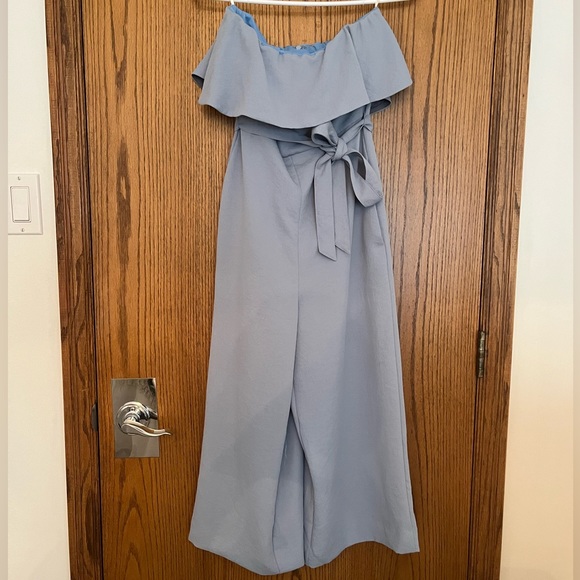 BABATON Flutter Jumpsuit- Light Blue - Picture 4 of 7